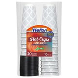 Hefty Double-Wall Paper Cups – Picnic and Outdoor Event Drinkware for Casual Gatherings, 16 oz, 20 Count