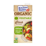 Kitchen Basics Organic Vegetable Stock – Reliable Pantry Shortcut for Office Breakroom Soups, 32 oz