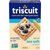 Triscuit Hint of Sea Salt Whole Grain Crackers – No Artificial Anything Cracker for the Less-Is-More Kitchen