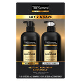 TRESemmé Rich Moisture Shampoo and Conditioner 2 Pack – Wind-Down Hydration Routine for Brittle Hair, 28 oz Bottles