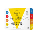 Supernatural Streamlined Plant-Based Food Coloring for Simple Baking Routines, Four Hyper-Concentrated Natural Packets
