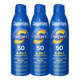 Coppertone SPORT SPF Sunscreen – Water-Resistant Any-Angle Spray for Beach Trips, Boat Decks, and Lake Houses
