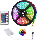ACONDE Battery Operated LED Strip Lights – Christmas and Holiday Season Gift, Waterproof Indoor Outdoor Festive Light