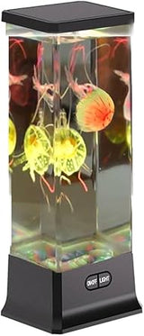 COLORLIFE Electric Jellyfish Lamp with 8 Hour Auto Shut Off – Gentle Ambient Light for Stress Relief During Bath Time and Meditation