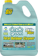 Simple Green Oxy Solve Outdoor Pressure Washer Soap – 1 Gal Heavy-Duty Solution for Stone Paths and Brick Patios