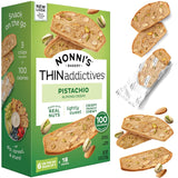 Nonni's Pistachio Almond Crisps – Ready-to-Give Party Treat with European Flair, Single-Serve Coffee Dipping Cookies