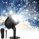 Lumora Snow Effect Projector Light – Modern Holiday Accent for Dining Room, Den & Entryway Walls