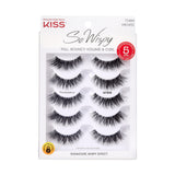 KISS So Wispy False Eyelashes – Undetectable Clear Band Lashes for a Barely-There, Intentional Look