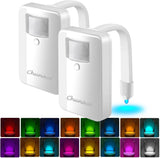 LuminoBowl Toilet Night Light – Cool Touch Battery Operated Bathroom Safety Light, PIR Sensor Auto Off