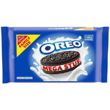 OREO Mega Stuf Chocolate Cookies – Bulk Road Trip Snack and Outdoor Adventure Treat, Resealable 17.6 oz Pack