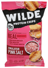 WILDE BRANDS Himalayan Pink Salt Chicken Chips – Low-Carb Crunchy Snack Swap for Clean-Eating Adults, 2.25 oz