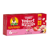 Sun-Maid Strawberry Yogurt Raisins – Mid-Morning Office Snack, Pre-Portioned 1 oz Pouches for the Workplace