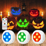 Litake Dimmable Jack-O-Lantern Lights 3-Pack, Color Changing Halloween Accent Lighting for Dining Table and Entryway Styling
