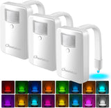 Chunace Kids Potty Training Toilet Nightlight 3 Pack – Cool Motion Sensor LED Inside Bowl, Makes Nighttime Bathroom Trips Fun for Little Ones