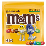 M&M'S Peanut Bulk Party Size 38 oz Bag – Kid-Friendly Movie Night Candy for Family Sharing