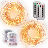 Tenergy Fairy Lights – Valentine's Day Gift for Her, Romantic Warm Glow, 2 Pack for Couples