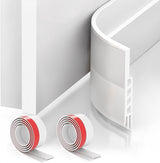 Suptikes Door Draft Stopper for Less-Is-More Spaces, Tool-Free Silicone Seal in Gray
