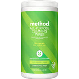 Method Lime & Sea Salt All-Purpose Wipes for Intentional Living, Neutral Scent and Clean Look in One Simple Canister