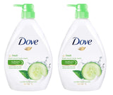 Dove Go Fresh Nourishing Body Wash – Refreshing Post-Hike Cleanse for Campground and Patio Outdoor Showers