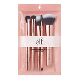 e.l.f. Flawless Face Kit 6-Piece Brush Collection – Intentional Starter Kit for Capsule Beauty Routines