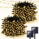 Lumify 2 Pack Solar Fairy Lights – Versatile Year-Round Gift for Couples, Hosts and Frequent Travelers