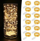 MUMUXI Mini LED String Lights Bendable Copper Wire 7.2ft – Aesthetic Dorm and Apartment Decor, Warm White Accent Lighting