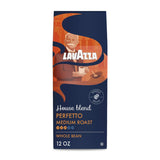 Lavazza House Blend Perfetto Whole Bean Coffee 12oz – Study Desk Coffee for Long Reading Hours, Low Intensity Italian Drip Brew