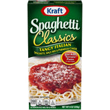 Kraft Spaghetti Classics — All-in-One Italian Meal Kit for Family Dinners, Customizable with Ground Beef, 8 oz