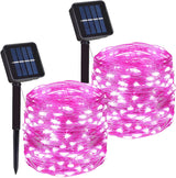 LumLove Solar String Lights – Last-Minute Gift for Her, Mom, and Newlyweds, 66FT 200 LED Solar Fairy Lights Ready to Gift for Birthday, Wedding, and Christmas