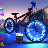 TINANA Bike Wheel Light Set – Steady and Flash Modes for Maximum Visibility on Early-Morning and Night Rides