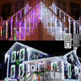 Brizled Icicle Lights 29ft – Christmas Gift for Mom & Wife, 11 Modes Warm White Decor Present