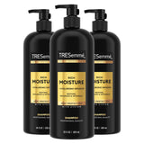 TRESemmé Rich Moisture Shampoo 3 Bundle Dry Hair Hyaluronic Acid Daily Hydration for Stress Free Mornings 28 Fl Oz