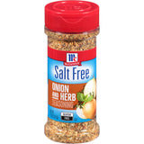 McCormick Salt Free Onion and Herb Seasoning – Travel-Friendly Flip-Top Bottle for Tailgates and Park Dinners