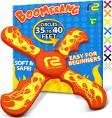 Kids Outdoor Boomerang Toy - Soft EVA Foam Set of 2, Safe for Playroom and Backyard