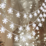 Snowpin Portable Snowflake LED Lights – Travel Friendly Holiday Glow for Patio, Tent, and Open Air Celebrations