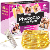 Mind-Glowing Photo Clips String Light - Playroom and Nursery Wall Decor, Flame-Free LED Picture Lights with Clips for Kids Space