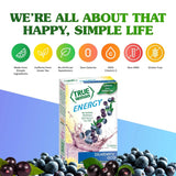 True Lemon Energy Blueberry Acai – Functional Wellness Beverage with Green Tea Caffeine and Zero Sugar