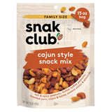 Snak Club Cajun Trail Mix – 5g Protein Snack for Backpacking, Campfire Nights, and Outdoor Gatherings, 15 oz Pouch