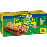 Nature Valley Crunchy Oats 'n Honey Bars – On-the-Go Productivity Snack for Commuter Bags, 48 Individually Wrapped Bars