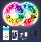 PHOPOLLO Bluetooth LED Strip Lights – Safe 24V Night Light for Kids Room with App and Remote