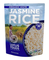Lotus Foods Organic White Jasmine Rice 8 oz – Camp-Stove Friendly Side for Outdoor Dinners