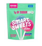 SmartSweets Lollipops – Lunchbox Snack Pack for Kids, Gluten-Free Plant-Based Hard Candy