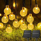 Brightown Minimalist Solar Lights – Less-is-More Warm White LED String for Modern Patio and Courtyard