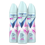 Degree Advanced Antiperspirant Dry Spray – Mindful Morning Routine Deodorant for Women, Sexy Intrigue 3.8 oz, Pack of 4