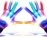 LumenGlow LED Finger Gloves - Weather-Friendly Light Up Costume Prop for Outdoor Halloween Trick or Treating and Night Parades