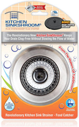 Kitchen SinkShroom Decorative Drain Strainer for Newly Renovated Kitchens and Open-Concept Homes