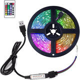 DAYBETTER Flexible RGB LED Strip 16.4ft Low Heat LED Light for Gaming Room and Living Room Eye Strain Reduction