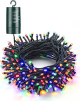 Flacchi Portable String Lights – Camping and Outdoor Dining Ambiance, 200 LED Battery Powered 66ft