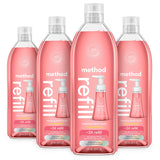 Method Pink Grapefruit Hand Soap Refill – Recyclable Bottle for Capsule-Style Bathrooms and Sustainable Homes