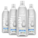Method Hand Wash Refill Sweet Water Bulk 6 Pack for Chic Decorative Soap Bottles in Modern Bathrooms